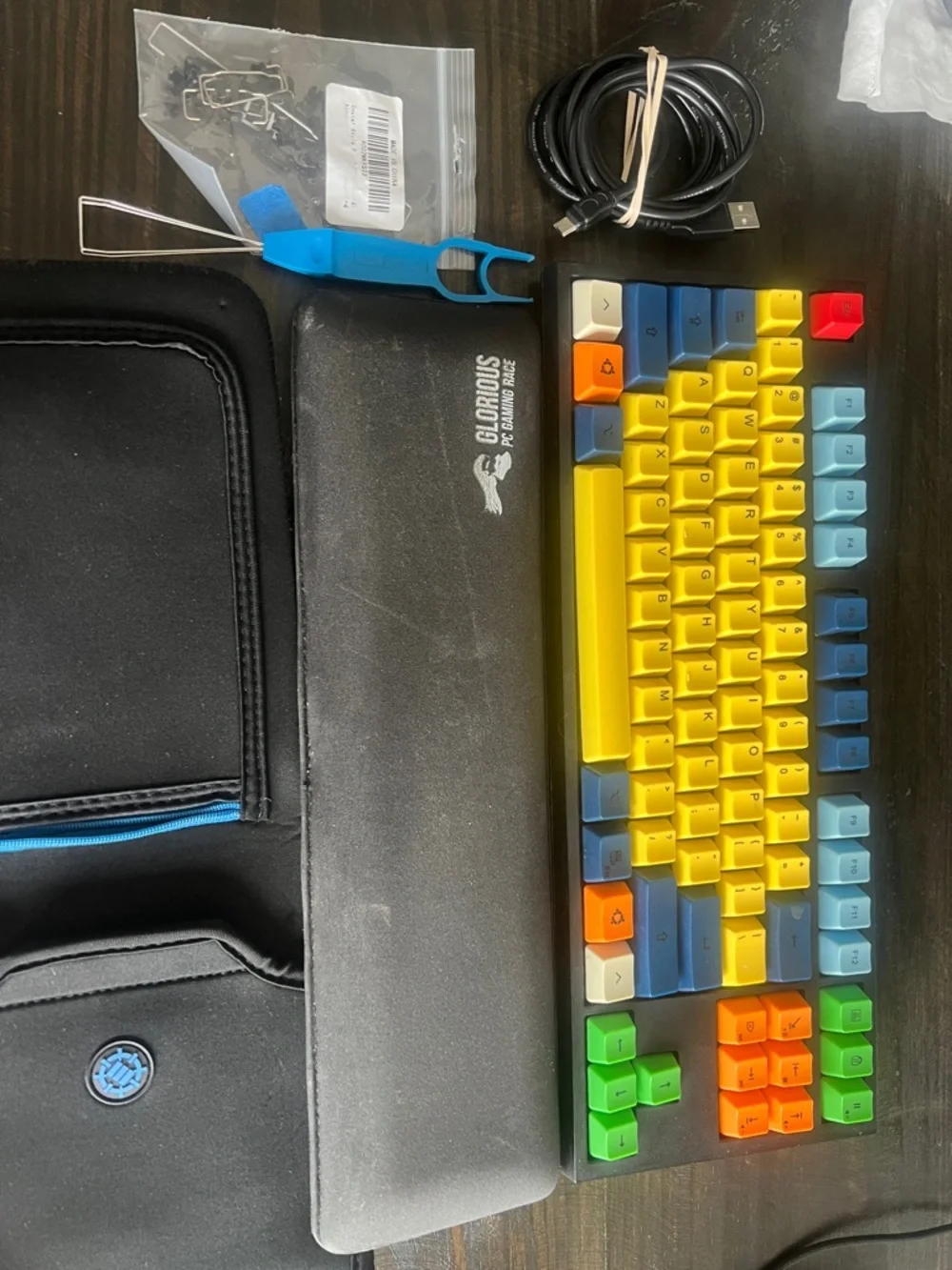 WASD blue keyboard